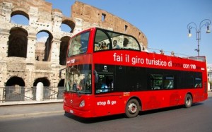 110 open tour a Roma, autobus turistico